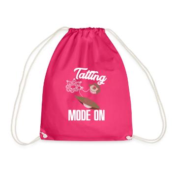 Mode Tatting amusant sur Lace Crafter Klöppeln - Sac de sport léger - fuchsia - Devant