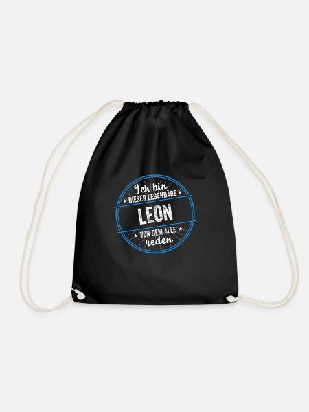 Ich bin dieser legendärer Leon Name - Turnbeutel - Schwarz
