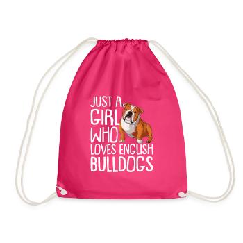 Deutsch Bulldog Dog Dog Propriétaire - Sac de sport léger - fuchsia - Devant