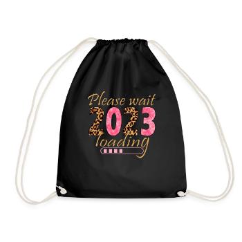 Veuillez patienter 2023 Léopards de Noël 2023 - Sac de sport léger - noir - Devant
