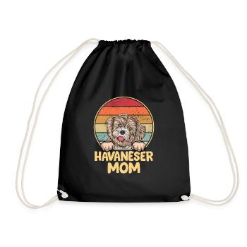 Propriétaire de chien de chien havanais - Sac de sport léger - noir - Devant