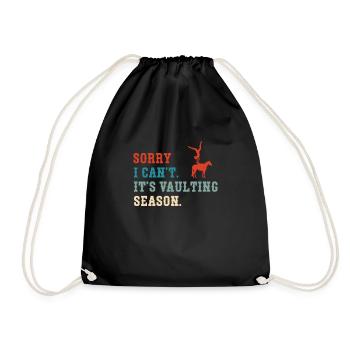 C'est la saison du saut Funny Horse Vaulting Girl - Sac de sport léger - noir - Devant