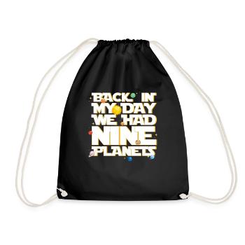 Nous avions neuf planètes du système solaire - Sac de sport léger - noir - Devant