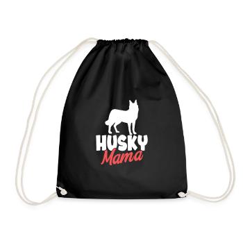 Husky Dog Dog Propriétaire de chien - Sac de sport léger - noir - Devant