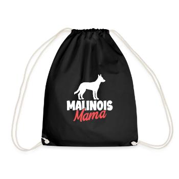 Malinois Hund Dog Hundehalter - Turnbeutel - Schwarz - Vorne