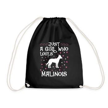 Malinois Dog Dog Propriétaire - Sac de sport léger - noir - Devant