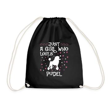 Caniche Dog Dog Propriétaire de chien - Sac de sport léger - noir - Devant