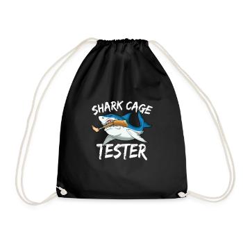 Leg surgery wheelchair lost leg - Drawstring Bag - black - Front