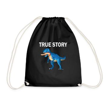 Leg surgery wheelchair lost leg - Drawstring Bag - black - Front