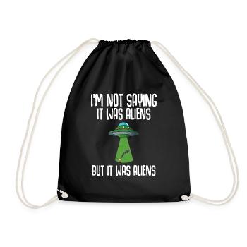 Leg surgery wheelchair lost leg - Drawstring Bag - black - Front