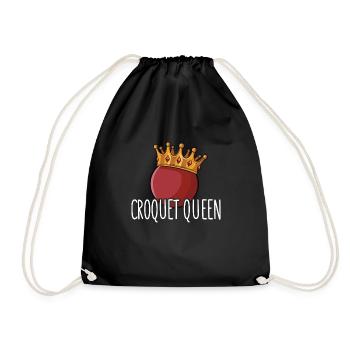 Croquet - Drawstring Bag - black - Front