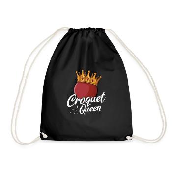 Croquet - Drawstring Bag - black - Front