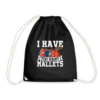 Croquet - Drawstring Bag - black - Front