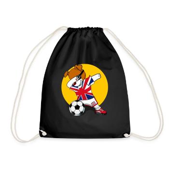 Uniformes britanniques de football britannique Jack Russell Terrier - Sac de sport léger - noir - Devant