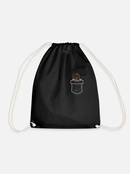 Rauhaardackel Hund Dog Hundehalter - Turnbeutel - Schwarz