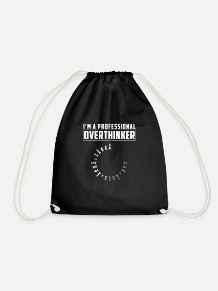 Professionelles Overthinker Spielbrettspiel für - Turnbeutel - Schwarz