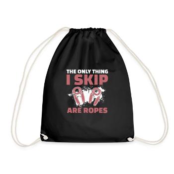 The Only Thing I Skip Are Ropes Corde à sauter - Sac de sport léger - noir - Devant