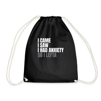 Je suis venu et j’ai vu que j’avais peur - Sac de sport léger - noir - Devant