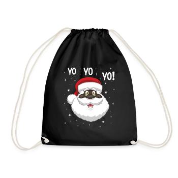 Black Santa Claus Imani Faith - Drawstring Bag - black - Front