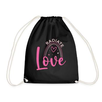 Radiant Love Yourself Holiday Love Pink - Sac de sport léger - noir - Devant