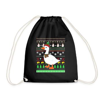 Duck - Drawstring Bag - black - Front