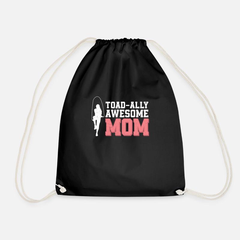 Toad-Ally Awesome Mom Lustiges Springseil - Turnbeutel - Schwarz