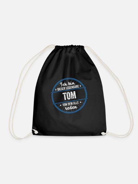 Ich bin dieser legendärer Tom Name - Turnbeutel - Schwarz