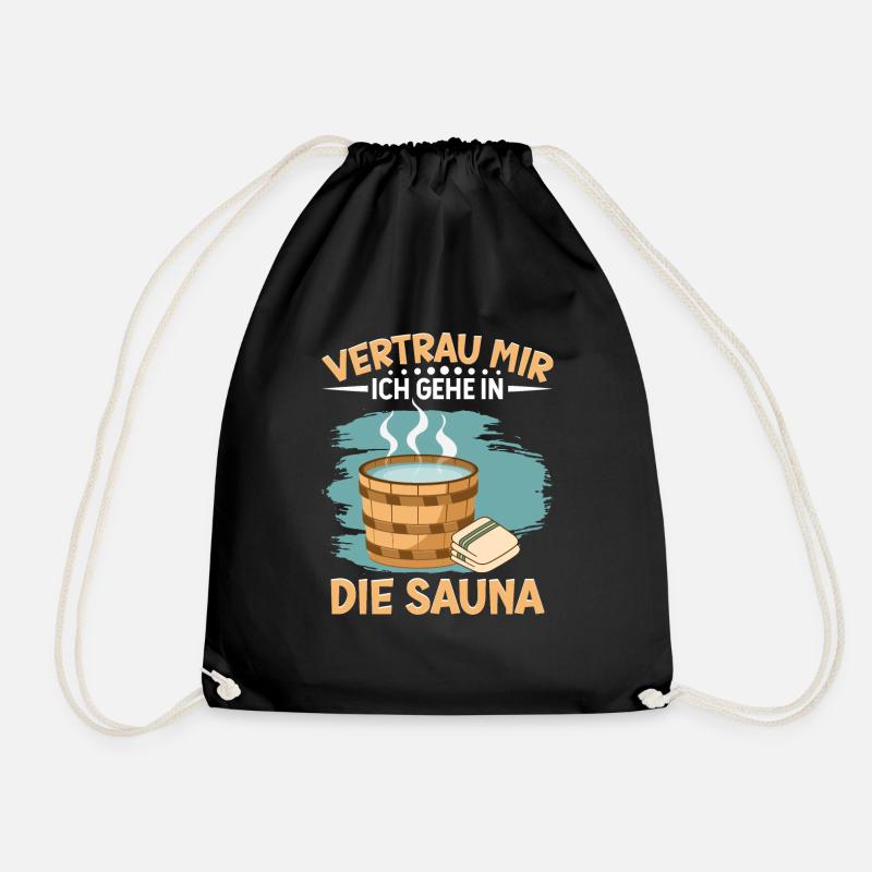 Sauna - Turnbeutel - Schwarz