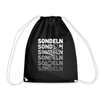 Sondeln - Turnbeutel - Schwarz - Vorne