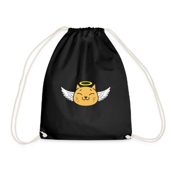 Mignon Ange Chat - Sac de sport léger - noir - Devant