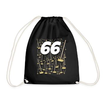 66 Balais Citation Anniversaire Homme Et Femme - Sac de sport léger - noir - Devant