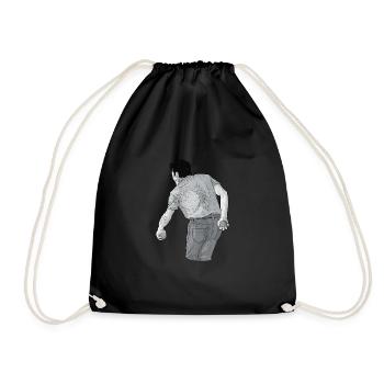 Petanque Boule Game Set Boccia - Drawstring Bag - black - Front
