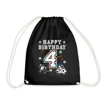 Football Anniversaire 4 ans Maillot de football Football - Sac de sport léger - noir - Devant