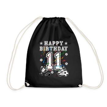 Football Anniversaire 11 ans Maillot de football Football - Sac de sport léger - noir - Devant