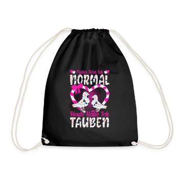 Taubenzüchterin Taubenzüchter - Turnbeutel - Schwarz - Vorne