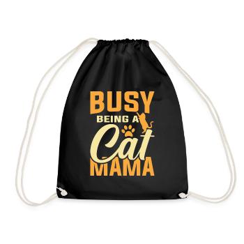 Engagée dans le fait d’être une maman chat - Sac de sport léger - noir - Devant