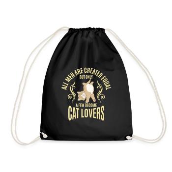 All men are created equal - Drawstring Bag - black - Front