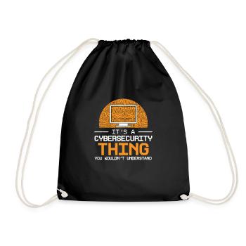 Humour de cybersécurité hilarante pour - Sac de sport léger - noir - Devant