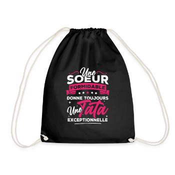 Une sœur formidable donne une tata exceptionnelle - Sac de sport léger - noir - Devant