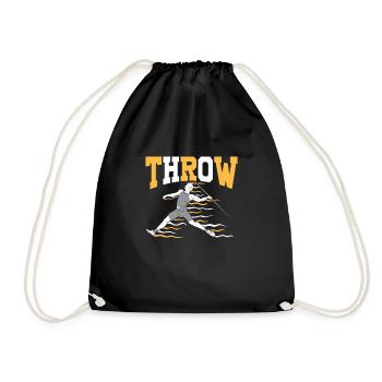 Lancer du javelot athlétisme Lanceur de javelot - Sac de sport léger - noir - Devant