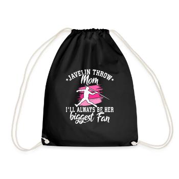 Lancer du javelot athlétisme Lanceur de javelot - Sac de sport léger - noir - Devant