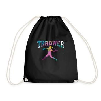 Lancer du javelot athlétisme Lanceur de javelot - Sac de sport léger - noir - Devant