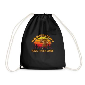 Lancer du javelot athlétisme Lanceur de javelot - Sac de sport léger - noir - Devant