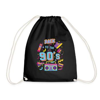 Retour des années 90's - Sac de sport léger - noir - Devant