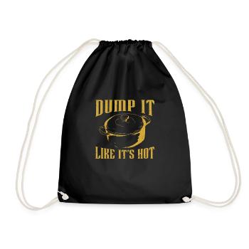 Dump It Rétro Vintage Gumbo Pot pour Cajun Food - Sac de sport léger - noir - Devant
