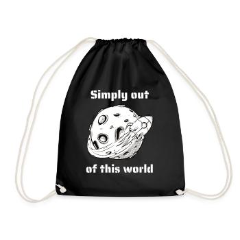 Simply Out Of This World Retro Outer Space Designs - Turnbeutel - Schwarz - Vorne