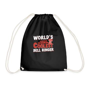 Awesome Bell Ringing Hobby For A Campanologist - Drawstring Bag - black - Front