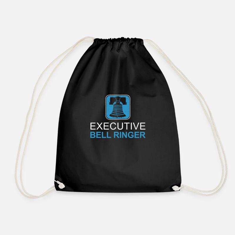 Awesome Bell Ringing Camapanology The Executive - Drawstring Bag - black