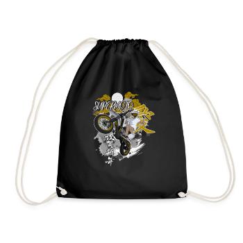 Supermoto / Supermotard / Supermoto Wheelie Biker - Sac de sport léger - noir - Devant