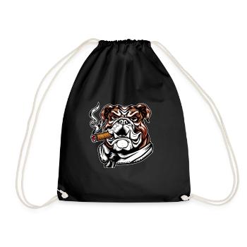 Colorbulls Conti Bulldoggen Continental Bulldogs - Turnbeutel - Schwarz - Vorne